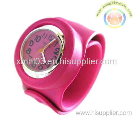 Silicone slap watch