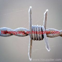 Glavanized & PVC coated barb wire fence