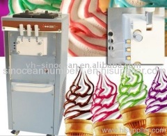 Good Performance Pre-cooling Rainbow Soft Icecream Maker