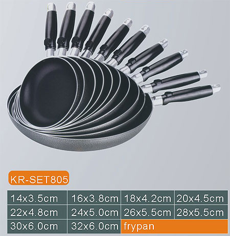 10pcs set Aluminium Non-stick fryPot (KR-SET805)