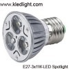 E27 LED Spotlight 3x1W