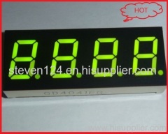 0.40 inch Yellow green 7 segment led display