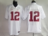 NCAA Alabama Crimson 12 Namath White NFL Jersey