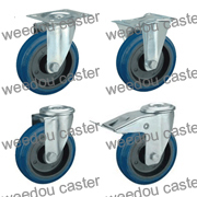 European industrial Elastic Rubber caster