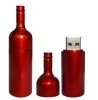 Red Wine bottle shape promotion USB drives