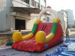 inflatable worm slides