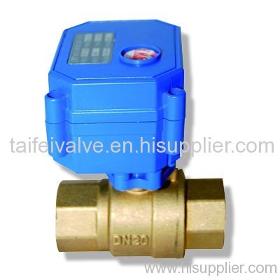 Motorised ball valve for watertreatment