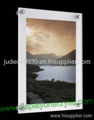 acrylic wall mounted poster stand