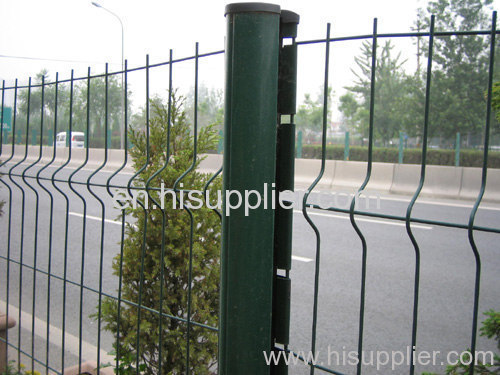 european curvy welded mesh fence