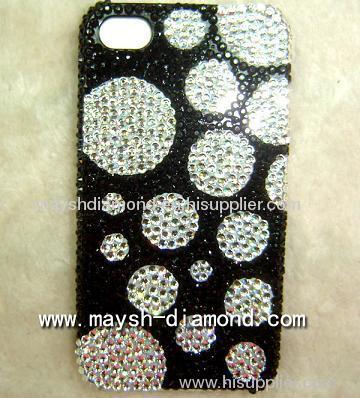 Dotted swarovski elements iphone 4 cover