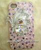 Butterfly 3D swarovski elements iphone 4 cover