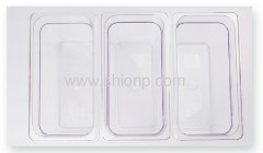 1/3 polycarbonate food pan with lid