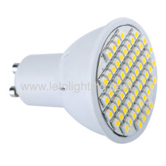 3.0W 60pcs GU10 3528SMD LED Cup Lamp