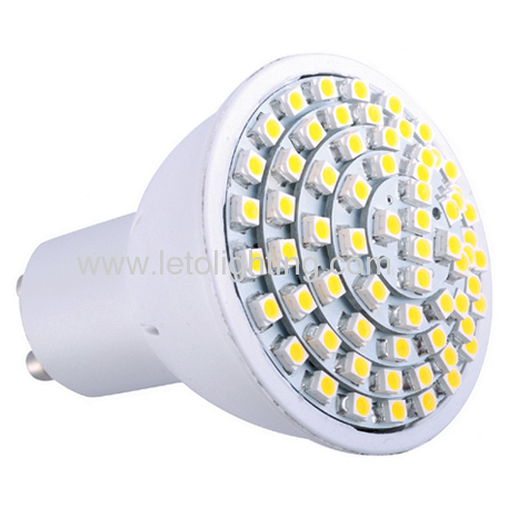 3.3W GU10 66pcs 3528SMD LED Cup Lamp