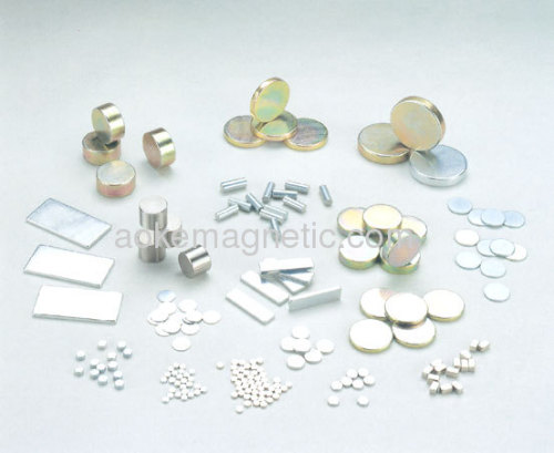 NdFeB Rare Earth Magnet with Zn/Ni coating for electronics and packages