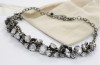Chain necklace with rhinestone
