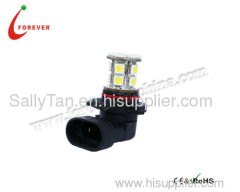 LED Car Fog Light, H1/H3/H4/H7/H11/9005 Fog bulb with 16-piece SMD 5050, 12V DC Voltage, 2.5W Power
