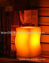 led wax real candle