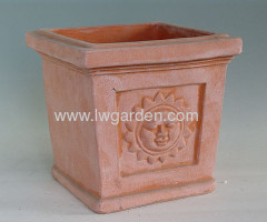 Terracotta garden pots