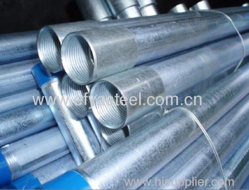 Hot dip galvanized steel pipe ASTM A53 BS1387 EN10 1/2