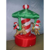 4Ft Christmas inflatable turning carousel