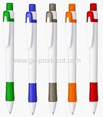 plastic white pen-holder promotional ballpoint pens