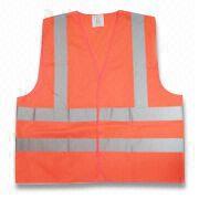 100% Polyester Reflective Vest in S to 3XL Sizes, Small Orders are Welcome