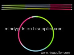 22 inch Tri-color glow necklace