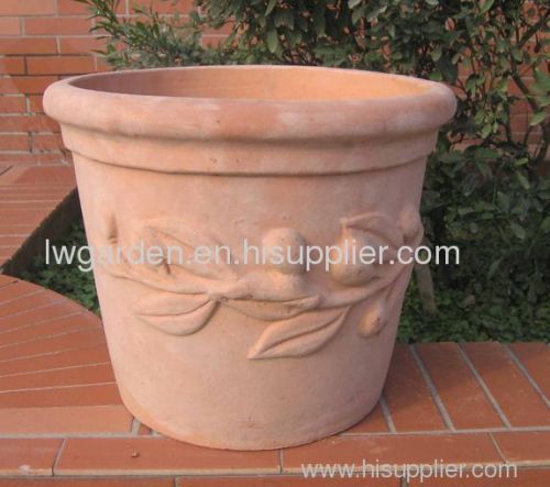 Terracotta garden pots