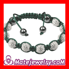 Fashion pave crystal disco ball beaded bracelets wholesale YH2024