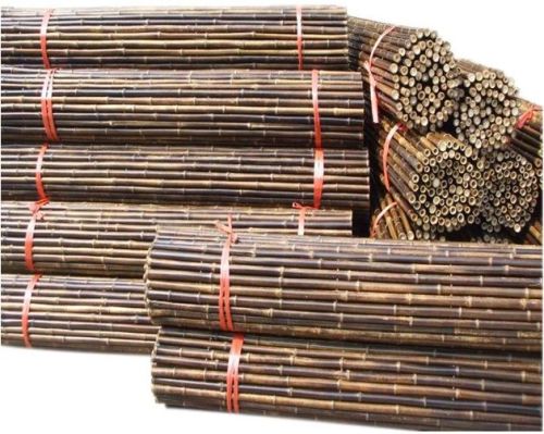 Black bamboo fencing