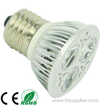 high power 3w white E27 LED spotlight