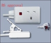 uk market ironing board socket with CE BS BSI approval