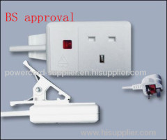 uk market ironing board socket with CE BS BSI approval