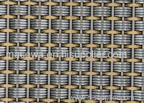 elevator sheet mesh brass woven elevator fabric