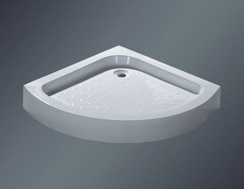 Sector acrylic shower tray