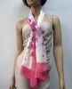 polyester print woven scarf