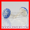 Sterling Silver Fashion Tresor Paris blue crystal Stud Earrings