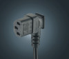 IEC 60320 right angle connector