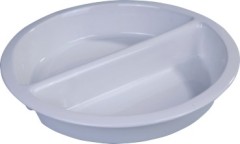 Round divided porcelain pan