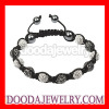 2011 newest Tresor Paris grey and white crystal mens bracelets