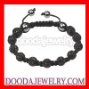 2011 Fashion Black Crystal Beads Tresor Paris mens bracelets