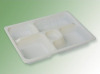THH-23 biodegradable five coms container ,lunch box