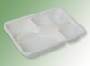 THH-22 biodegradable five coms container ,lunch box