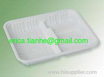 THH-21 biodegradable four coms container ,lunch box