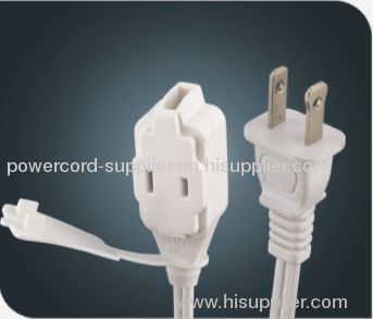 American power cord with outlet (UL CUL)