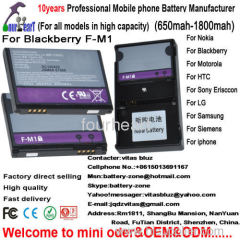 Double IC F-M1 baterry for blackberry mobile phone 9100 /9105