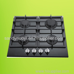 Black Tempered Glass Built-in Ceramic Hob