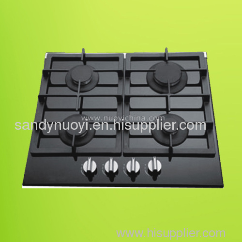 Black Tempered Glass Built-in Ceramic Hob