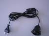 E27 lamp power cord with switch Bakelite lamp holder and 303 switch VDE power cord plug